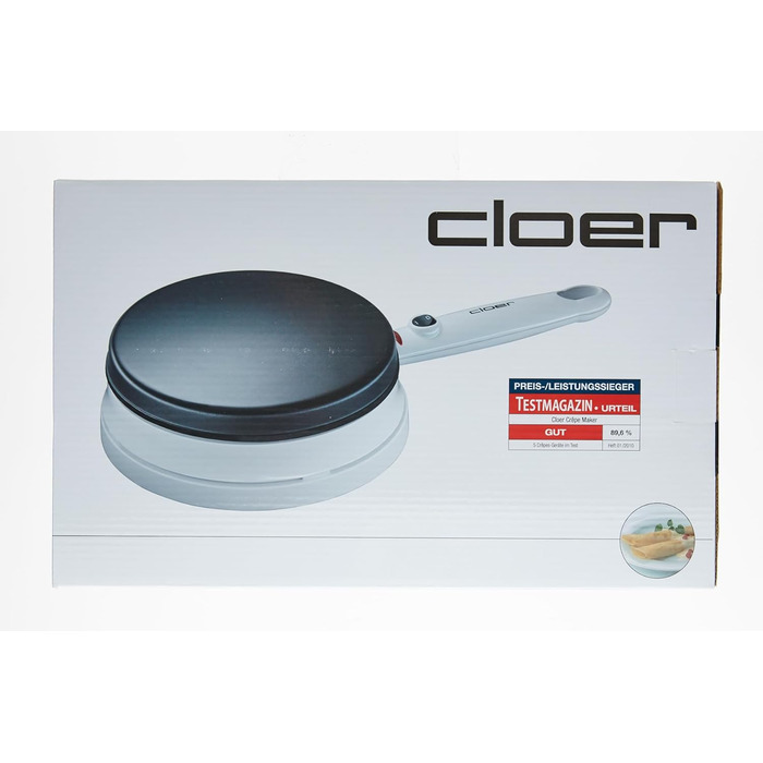 Акумуляторна для тонких млинців, 700 Вт, поверхня для випічки діаметром 18,5 см Одинарна, 677 Crpe-Maker -