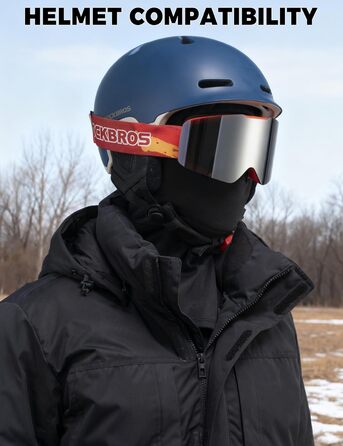 Зимова флісова балаклава ROCKBROS, вітрозахисна лижна маска для чоловіків та жінок, капюшон для шолома, зимова маска для катання на лижах, бігу, велоспорту та мотоциклі