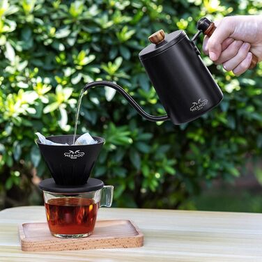 Кавник 600 мл гусяча шия кавовий чайник крапельний кавник перелити кавоварка чайник чайник гусяча шия носик для 1 2 чашок ручне за