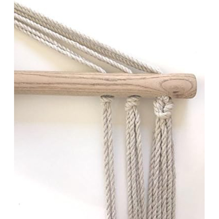 Підвісне крісло Habeig бежеве, підвісна гойдалка - вантажопідйомність до 140 кг