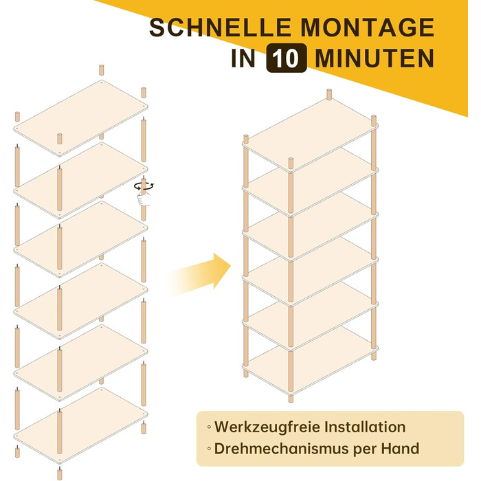 Полиця, Біла вузька книжкова шафа, Висока окремостояча полиця з 6 полицями, Дерев&39яна відкрита тонка кутова полиця для спальні та вітальні, 165 x 60 x 30 см Біла 6 полиць, 60 см (Ш)