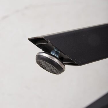 Сучасний круглий обідній стіл з промисловим листовим металом та чорними металевими ніжками - Скандинавський стіл для вітальні або кухні, 4-6 осіб, 100 см - Мармурова структура білийчорний