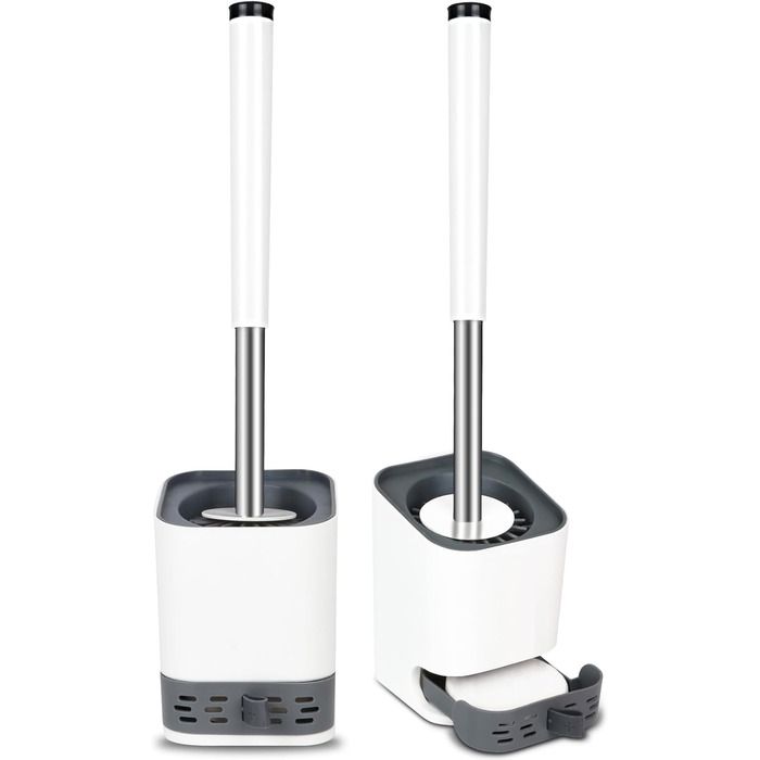 Щітка для унітазу Glowbal - силіконова щітка для унітазу, набір з 2 щіток для гостьового туалету у ванній кімнаті, настінна та сто