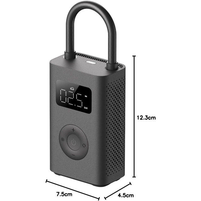 Портативний повітряний компресор для автомобіля, мотоцикла, велосипеда з тиском до 10,3 бар, 3-150 PSI, 6 різних режимів з автомат