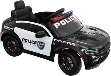 Дитячий електромобіль поліції з дистанційним управлінням - 3-5 років до 30 кг, дитячий транспортний засіб зі звуком і світлом, еле
