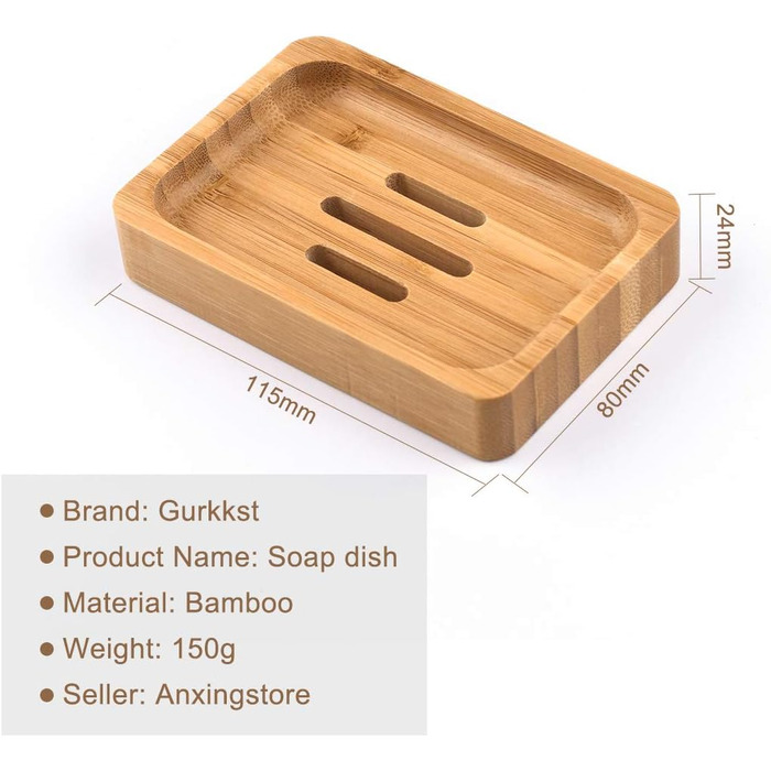 Шматки натурального дерев'яного бамбукового мила Дерев'яний душ ручної роботи мильниця мильниця для мила скраббер губки раковина п