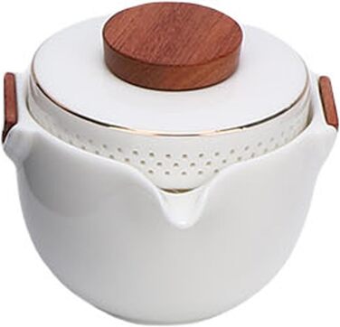 Китайський чайний сервіз RiToEasysports для подорожей, керамічний набір для чаювання в стилі кунг-фу з чайником, чашками та зручним кейсом для зберігання, ідеальний для поціновувачів чаю