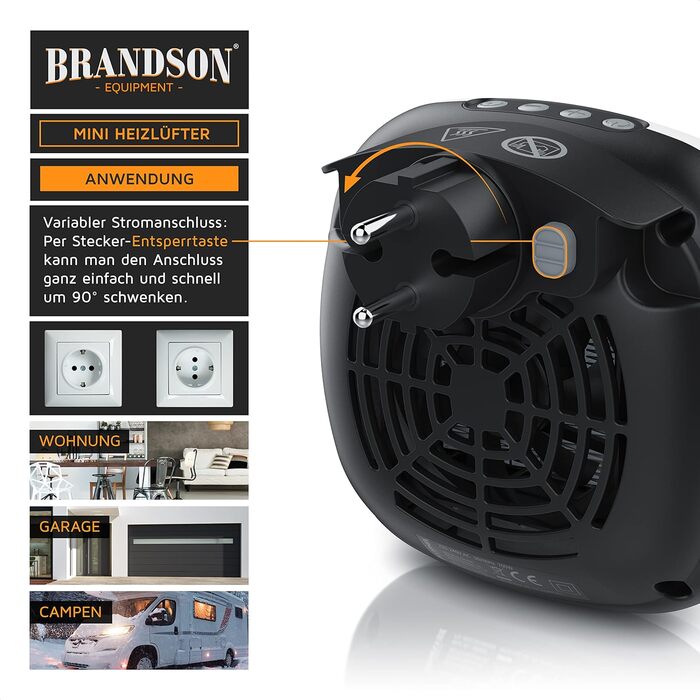 Підключається до мережі вентилятор-обігрівач з пультом дистанційного керування, 700 Вт, плавне регулювання температури 15-30C з термостатом, таймер 1-12 годин, захист від перегріву, обігрів з термостатом - тихий - білий