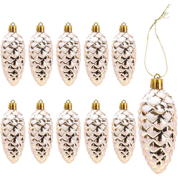 Набір із 10 шишок для ялинки DAHI