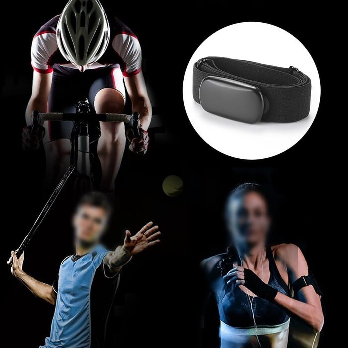 Пульсометр для велоспорту та фітнес-тренувань із сумісністю BLE 4.0 та ANT, водонепроникний за стандартом IP67, легкий (15 г), для та W