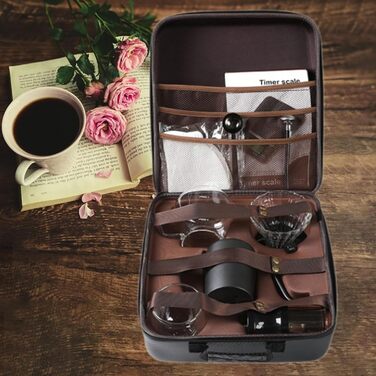 Стильна сумка-органайзер для кави, портативна сумка для зберігання кавового приладдя в подорожах, чохол для переноски кавоварок (включаючи капсульні), багатофункціональна сумка для кави на кожен день