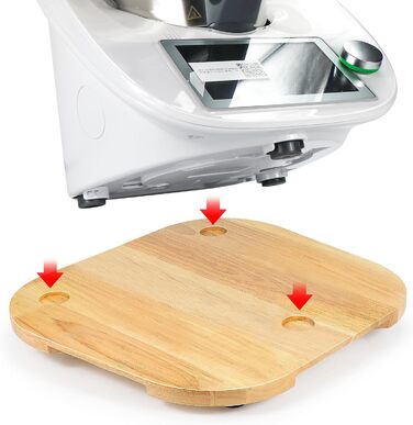 Розсувна дошка OAIDSONL для дошки Thermomix Розсувна дошка для Thermomix TM6 Розсувна дошка для Thermomix TM5 Рухома дошка для кухонного комбайна Thermomix Vorwerk TM 6 Аксесуари Pad Board Дерево