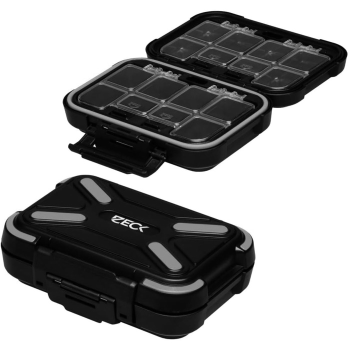 Коробка для снастей Zeck Predator Ring & Snap Box Pro 13x9.5x4см - Коробка для вертлюжків та роз&39ємних кілець для хижаків, коробка з аксесуарами для спінінгової ловлі, коробка для дрібних деталей, коробка для дрібних деталей