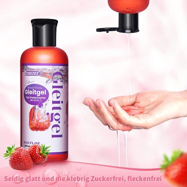 Лубрикант Rosezex на водній основі зі смаком полуниці, 330 мл