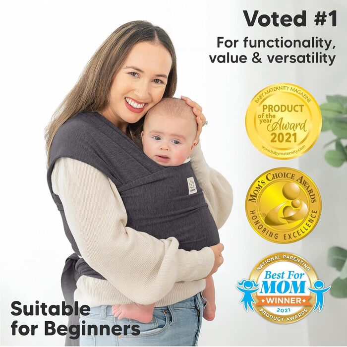 Дихаючі дитячі слінги, Baby Carrier для новонароджених з народження, Baby Wrap Sling для новонароджених, Toddler Hands Free Baby C