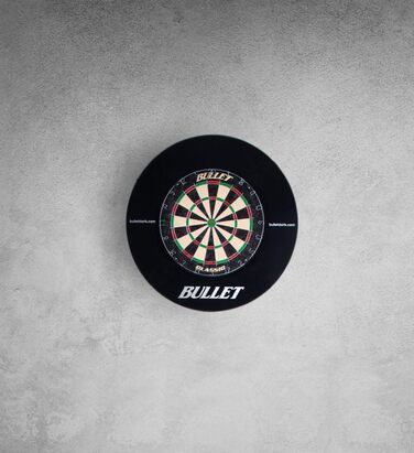 Набір для турніру зі сталевої мішені для дротиків Bullet Darts із сизалю - включає 6 сталевих дротиків - об&39ємне кільце/захисне кільце з EVA - лінія кидка/оче - повний комплект, включаючи аксесуари для дротиків - для професійних гравців у дартс та амато