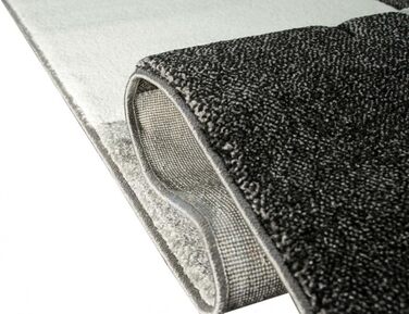 Дизайнерський килим CARPETIA килим для вітальні в клітинку сірий кремовий чорний розмір 200 x 290 см 200 x 290 см сірий кремовий ч