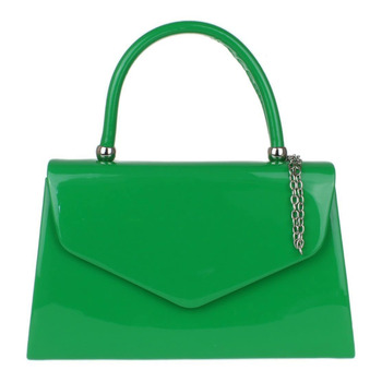 Жіночі сумочки-клатчі, твердий міні-валіза, зелений колір