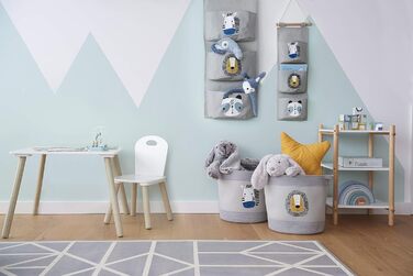 Дитячий комплект сидіння Zeller Scandi, 3-предметний, дерево, стіл 55x55x43,5 см, стілець 28x28x50 см, 13501