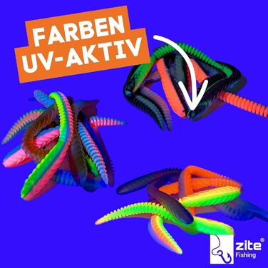 Приманка для лову форелі Zite Fishing Twerky Tailer (м&39який пластик) 3-в-1 м&39яка пластикова приманка/рибальська блешня для форелі Зроблено в Німеччині Без фталатів Альтернатива приманці та блешні для лову форелі, різні види форелі