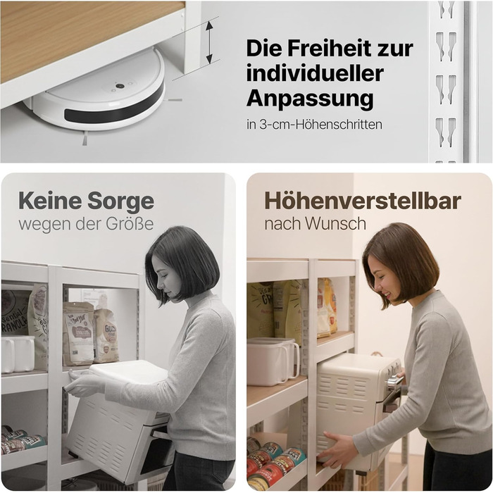 Стелаж, стелаж для підвалу, стелаж для зберігання речей, побутовий стелаж, кухонний стелаж, гаражний стелаж, 40 x 90 x 180 см, стелаж з полицями з ламінованого МДФ, регульовані полиці, білий (полиця-Ш) 90*40*180 см