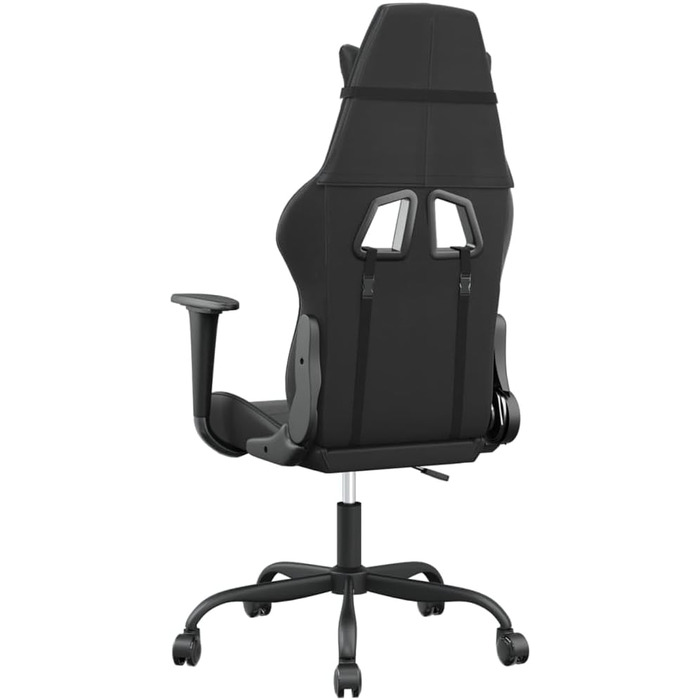 Ігрове крісло INLIFE чорного кольору зі штучної шкіри, Меблі, Крісла, Ігрові крісла, Чорний, 16,1 кг, 3143649