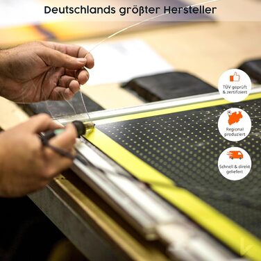 Інфрачервоний обігрівач для дзеркала Knighaus - 600 Вт з термостатом - Енергозберігаючий обігрівач дзеркала та 5-річна гарантія - Інфрачервоний настінний обігрівач з чорною рамкою - Нагрівається за 2 хвилини 600 Вт Колір рами Чорний