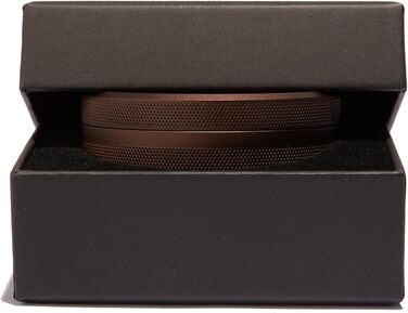 Контейнер для снюсу преміум-класу XL Водонепроникний, надзвичайно великий відсік без кишені для використаного мішечка, елегантний та міцний обідок Розкішний металевий контейнер для снюсу та мішечків 4 кольори, що налаштовуються (коньячний - коричневий) Ко