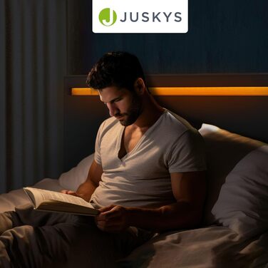 М'яке ліжко Juskys Paris 140x200 см зі світлодіодним підсвічуванням, решітчастим каркасом та узголів'ям - зі штучної шкіри та дере