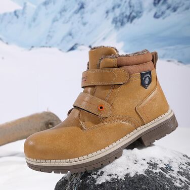 Дитяче зимове взуття ARRIGO BELLO, зимові чоботи, для хлопчиків та дівчаток, розміри 31-38, застібка на липучці, на підкладці, теплі, зручні, нековзні зимові чоботи, жовті, розмір 37 EU