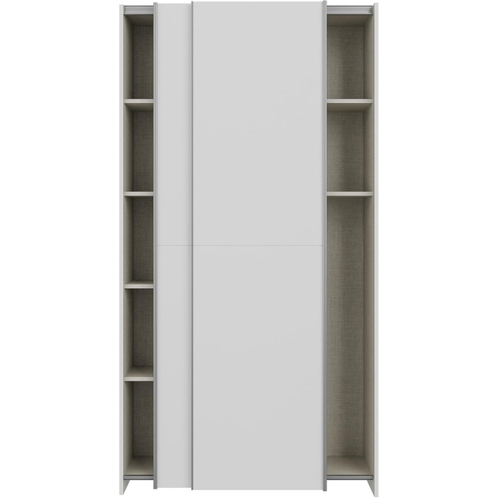 Багатофункціональна шафа 100 40, сучасна шафа з розсувними дверима та 2 дверима, вузька, для передпокою, дерев&39яний композит, білий колір, 100,1 см завширшки x 190,5 см заввишки x 39,1 см завглибшки. Шафа з розсувними дверима завширшки 120 см.