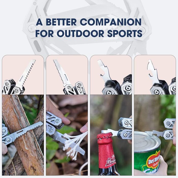 Подарунки для чоловіків жінок, BIBURY Складні мультиінструменти, різдвяні подарунки інструменти, плоскогубці з відкривачкою для пл