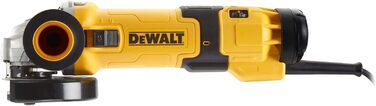 Кутова шліфувальна машина Dewalt 125 мм DWE4257 (1500 Вт, обмотка двигуна захищена епоксидною смолою, захист від повторного запуск