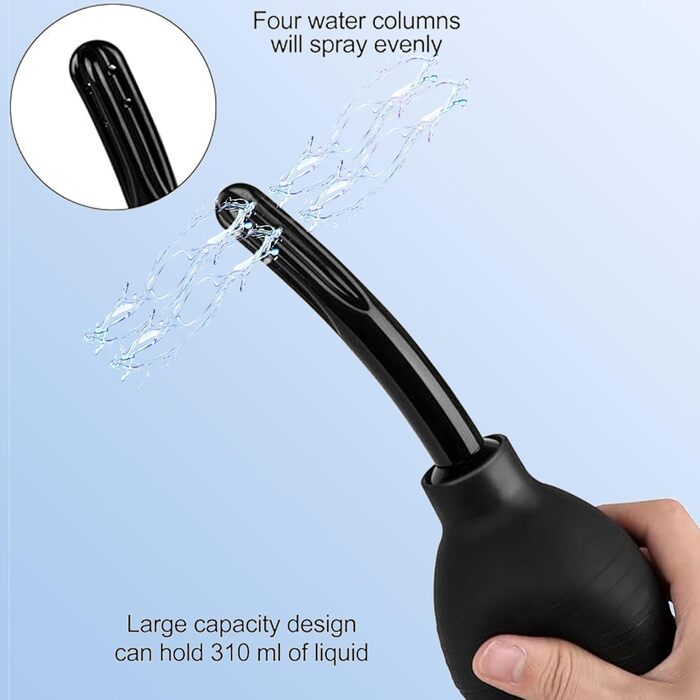 Клізма-анальний душ Love69Toys, 310 мл, з лубрикантом і м’яким наконечником