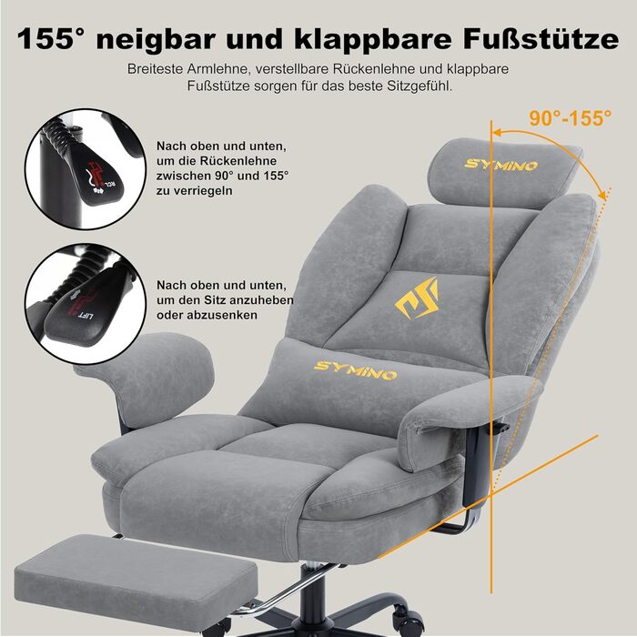 Ігрове крісло Symino у вінтажному стилі