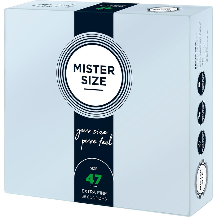 Презервативи MISTER SIZE Natural Feeling, ультратонкі, 36 шт, 47 мм