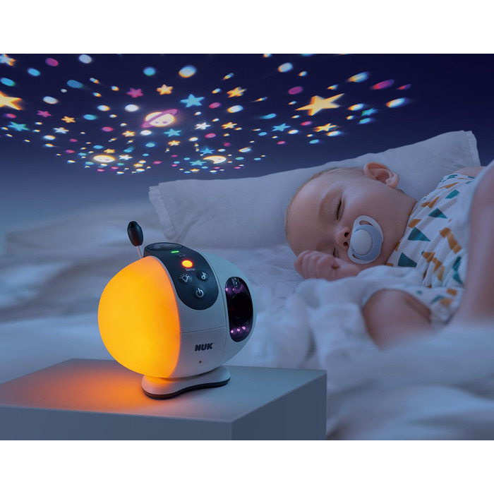 Радіоняня з камерою, зіркова проекція, вільний від високочастотного випромінювання в режимі Eco, радіус дії макс, 410