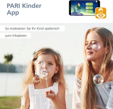 Небулайзер PARI LC Sprint для інгаляційної терапії нижніх дихальних шляхів - синя насадка з системою клапанів, управління PIF, універсальний мундштук, з'єднувальна трубка - аксесуари PARI BOY