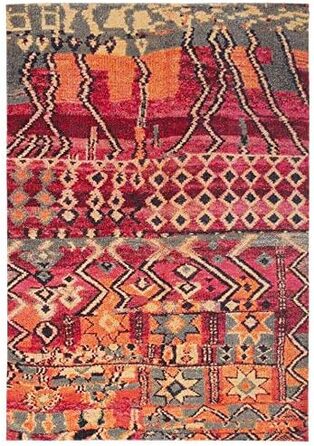 Пергамський дизайнерський килим вінтажний Zoe Orient Марокко Бербер виглядає барвисто в 5 розмірах 80 х 150 см