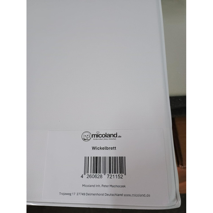 Пеленальний столик Пеленальна дошка Пеленальний килимок 80x50 см без фталатів білий