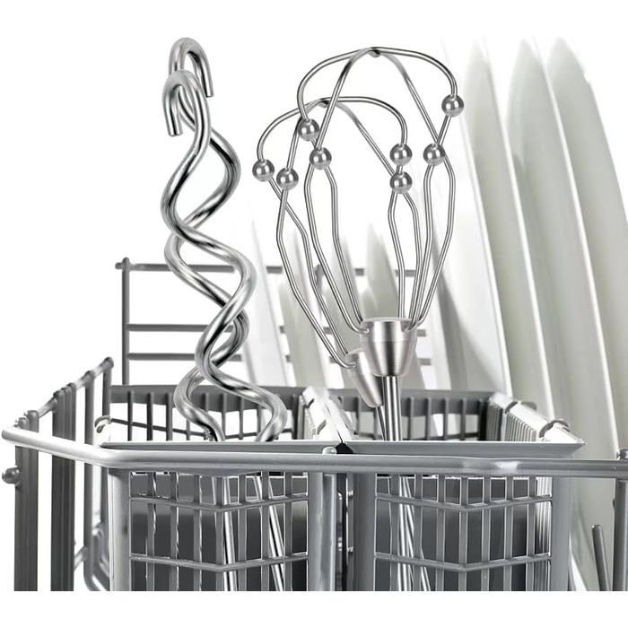 Ручний міксер Bosch Styline MFQ40302, 2 віночки, 2 гаки для тіста з нержавіючої сталі, можна мити в посудомийній машині, 5 швидкос