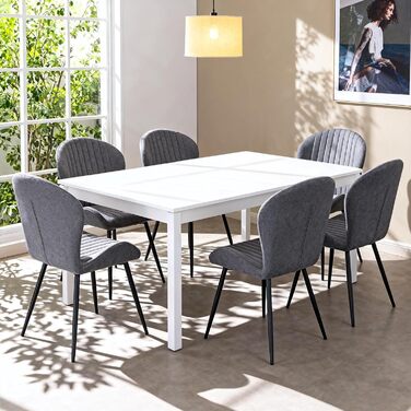 Обідні стільці, комплект з 2 шт. , кухонний стілець, стілець для їдальні/вітальні, ергономічне крісло, м&39яке крісло, металеві ніжки, для їдальні, вітальні, спальні, темно-сірий, 2 шт. и