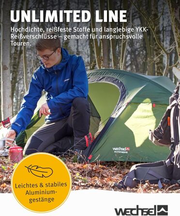 Трекінговий намет Wechsel Pathfinder I Геодезичний намет на 1 особу I Штормостійкий експедиційний намет I Компактний та портативний I Ідеальний намет для кемпінгу, пішого туризму, трекінгу та їзди на велосипеді