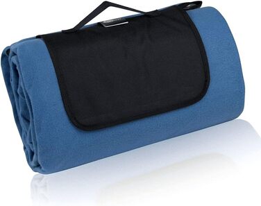 Ваша ковдра для пікніка GEAR Blue XL 200x200 Кемпінгова флісова ковдра Водонепроникна та ізольована пляжна ковдра