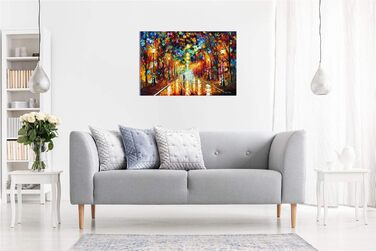 Леонід Афремов картина олією на полотні, абстракція, для вітальні, домашнього декору, Прощання з гнівом, 961cm (36x24in) 961cm (36