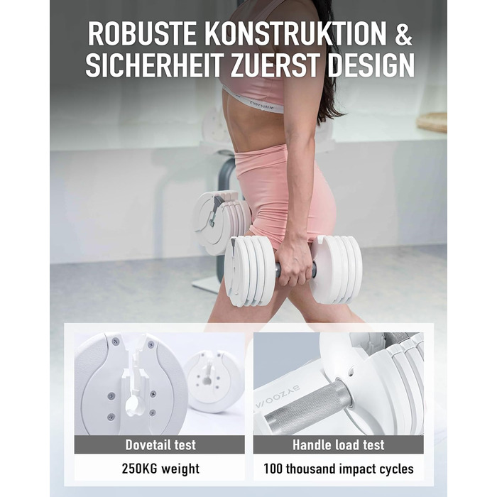 Регульована гантеля BYZOOM FITNESS 10 кг – 5-в-1