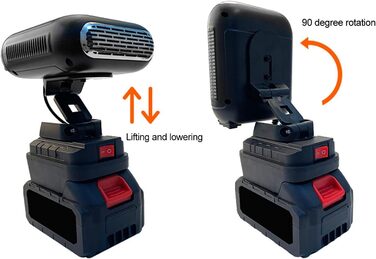 Портативний обігрівач кімнати Asixxsix, регульована температура від 30C до 80C, тихий обігрівач, настільний обігрівач з функцією повороту на 90, 2 USB-порти, для офісу та гуртожитку
