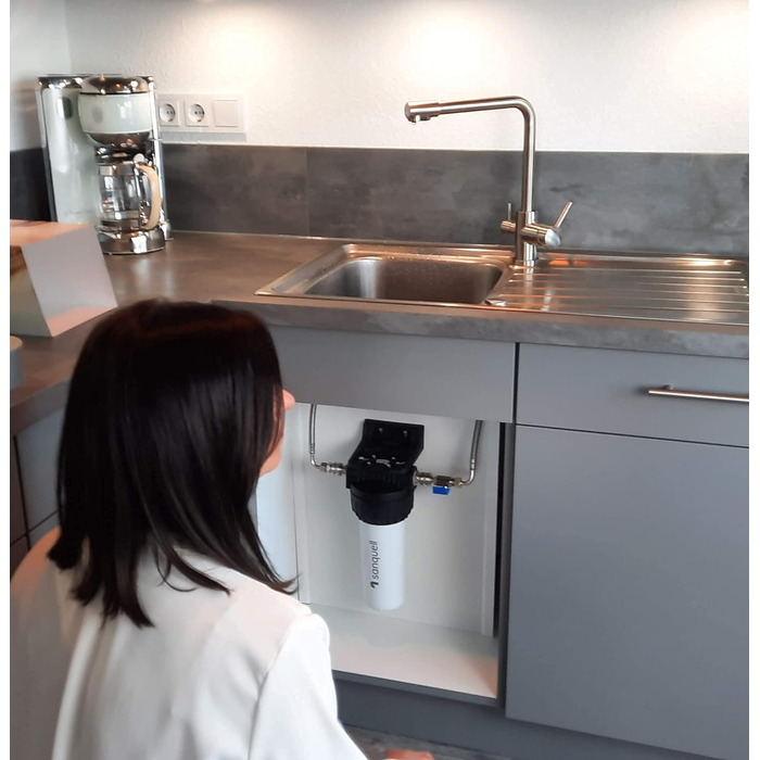 Фільтр для води преміум-класу під раковиною, 8 л/хв, видаляє 100 забруднюючих речовин, висока продуктивність, окремий кран не потрібен, екологічний дизайн, зроблено в Німеччині