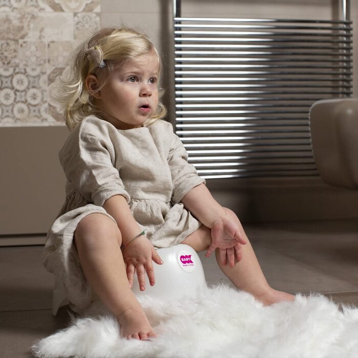 Дитячий горщик з ергономічним сидінням і високою спинкою - Рожевий 80800940