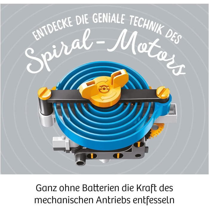 Набір для експериментів Mechanical Power KOSMOS, моделі на спіральній пружині